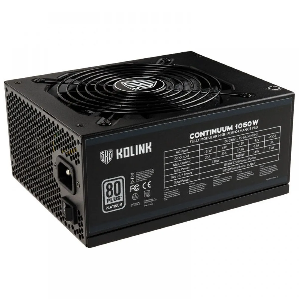 Kolink Noir Alimentation Atx Continuum V2 - 1050W - Image 3