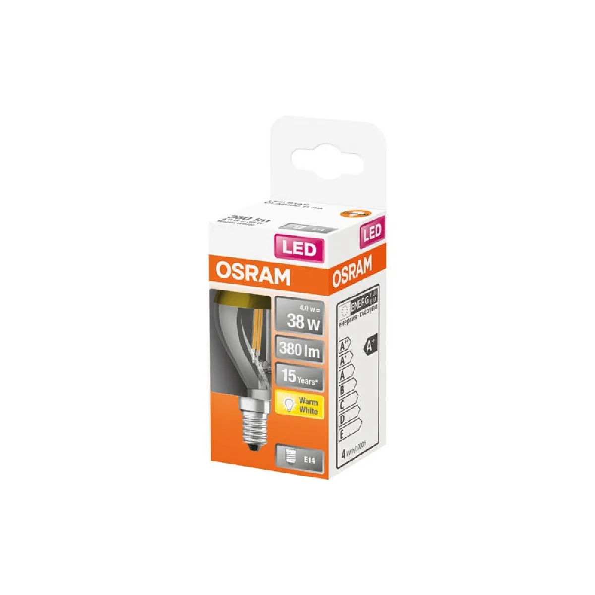OSRAM LED sphérique verre dépoli variable E14 806lm chaud Boite de 1 - vue 6