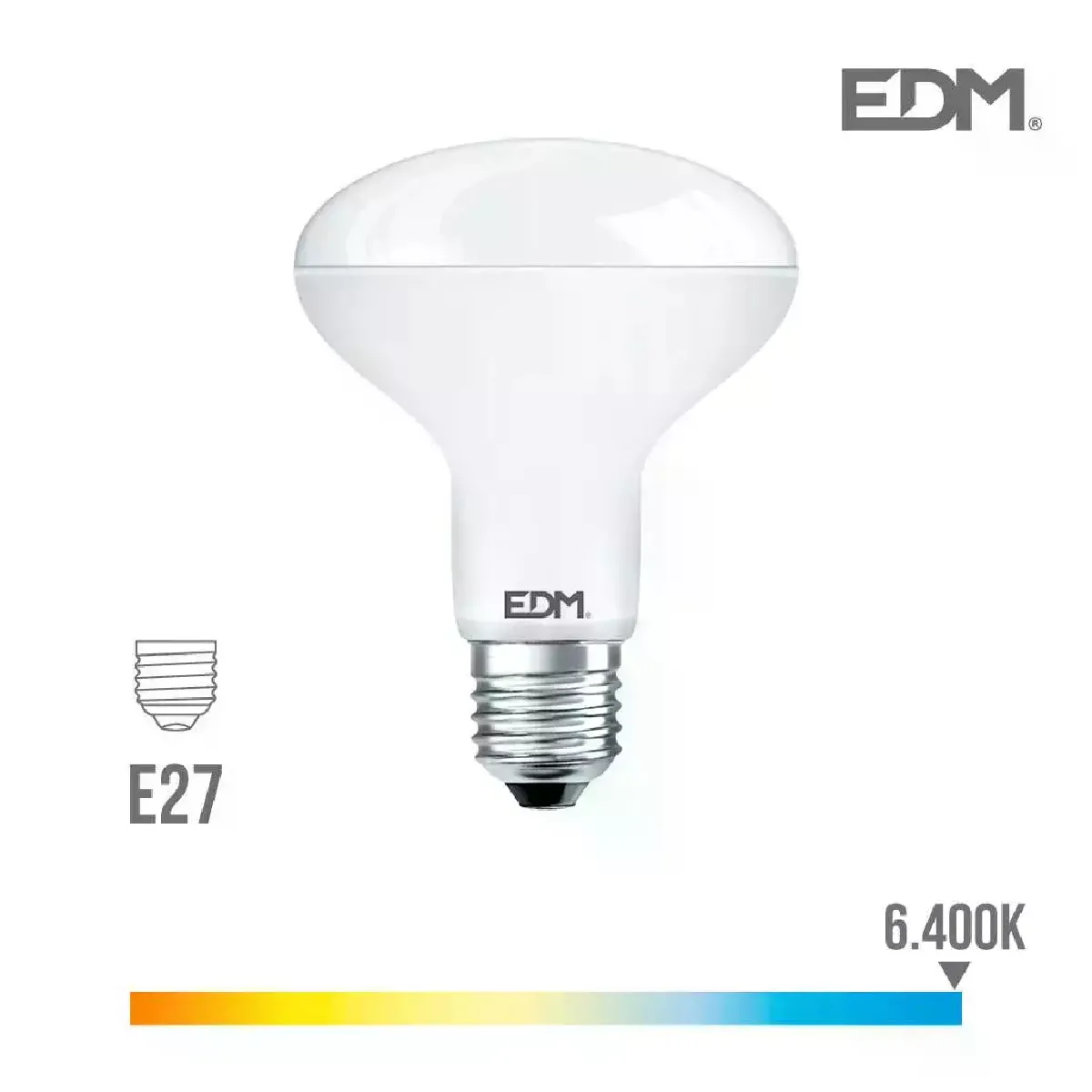 Edm Blanc Ampoule Led Réflecteur E27 R90