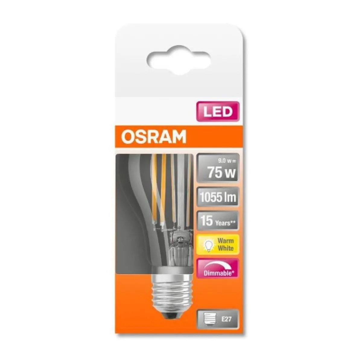 Osram Claire Led E27 7,5 W Classica 2 700 K Dim - Image 5