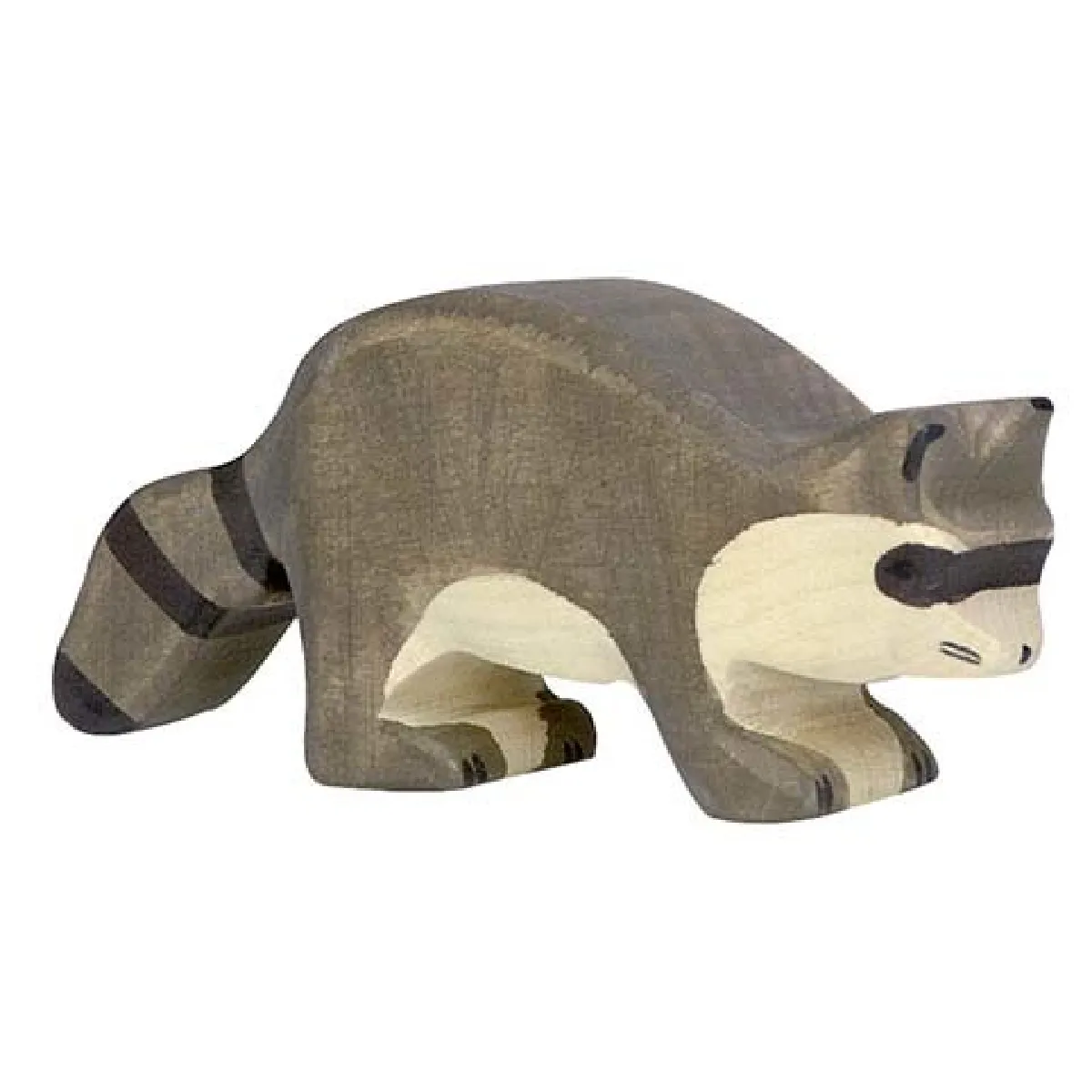Holztiger figurine en bois raton laveur