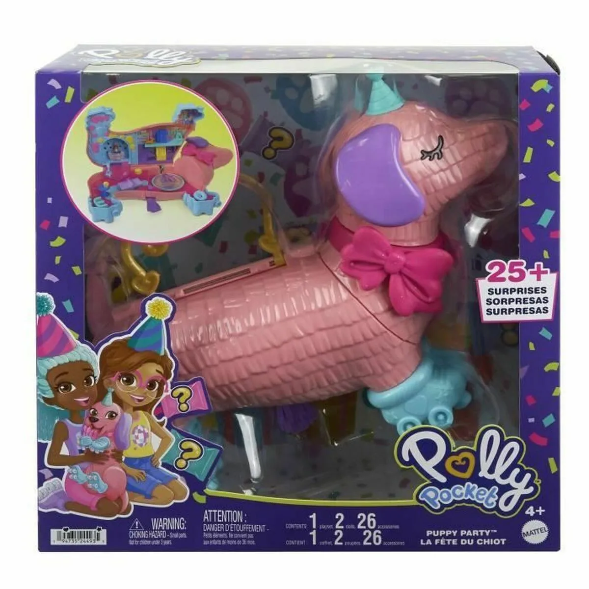 Polly pocket playset figurines fête du chiot