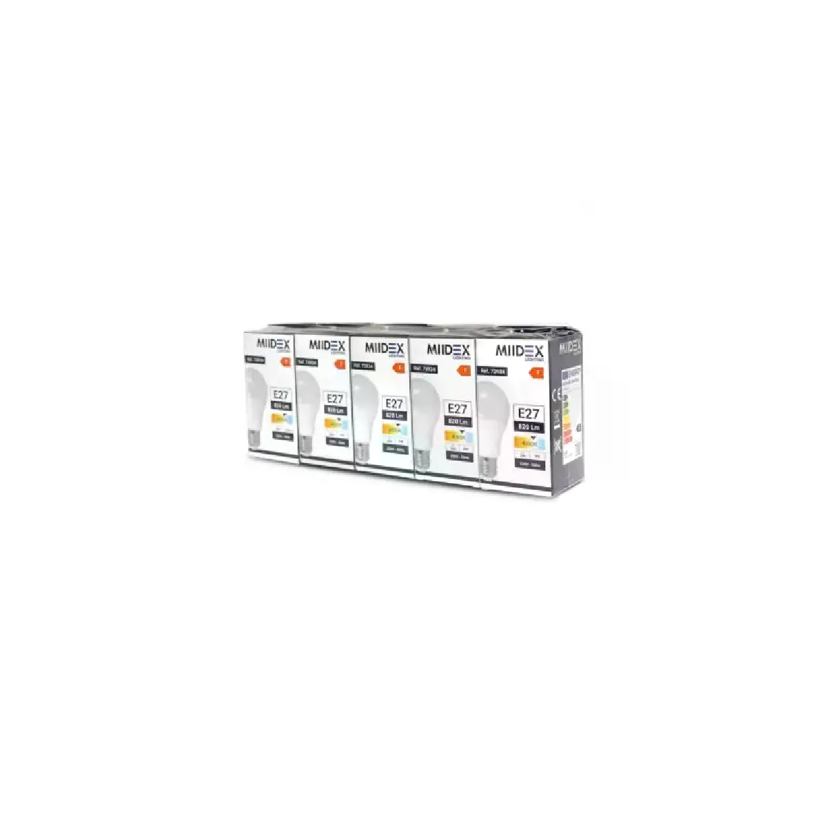 Vision-El Lot De 5 Ampoules Led Bulb E27 - 10W - 4000K - Non Dimmable - Image 3
