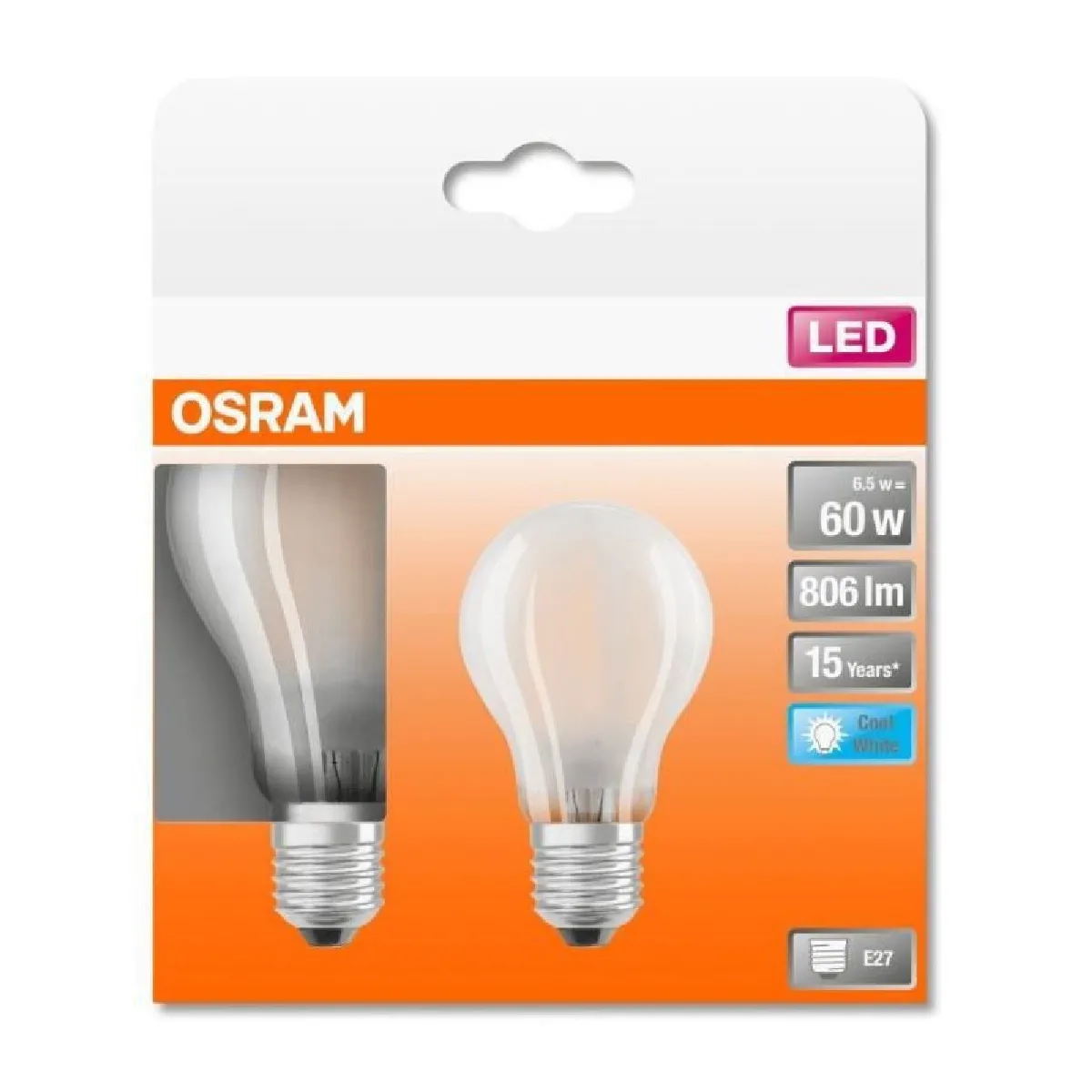OSRAM Ampoule LED Standard verre dépoli =100 E27 froid - vue 4
