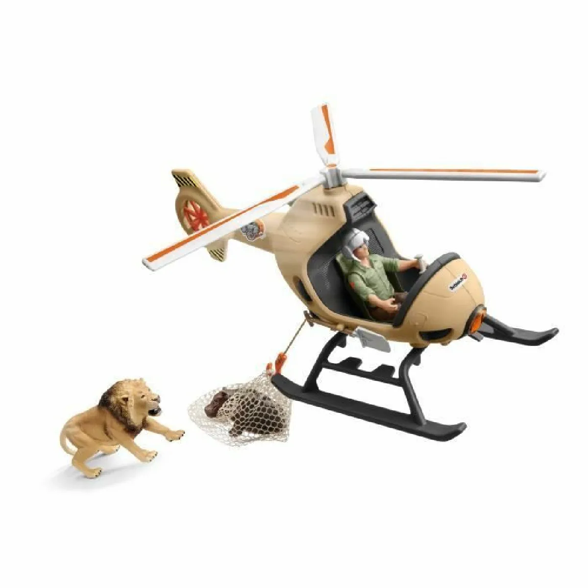 Schleich Hélicoptère De Sauvetage Animal - Figurine