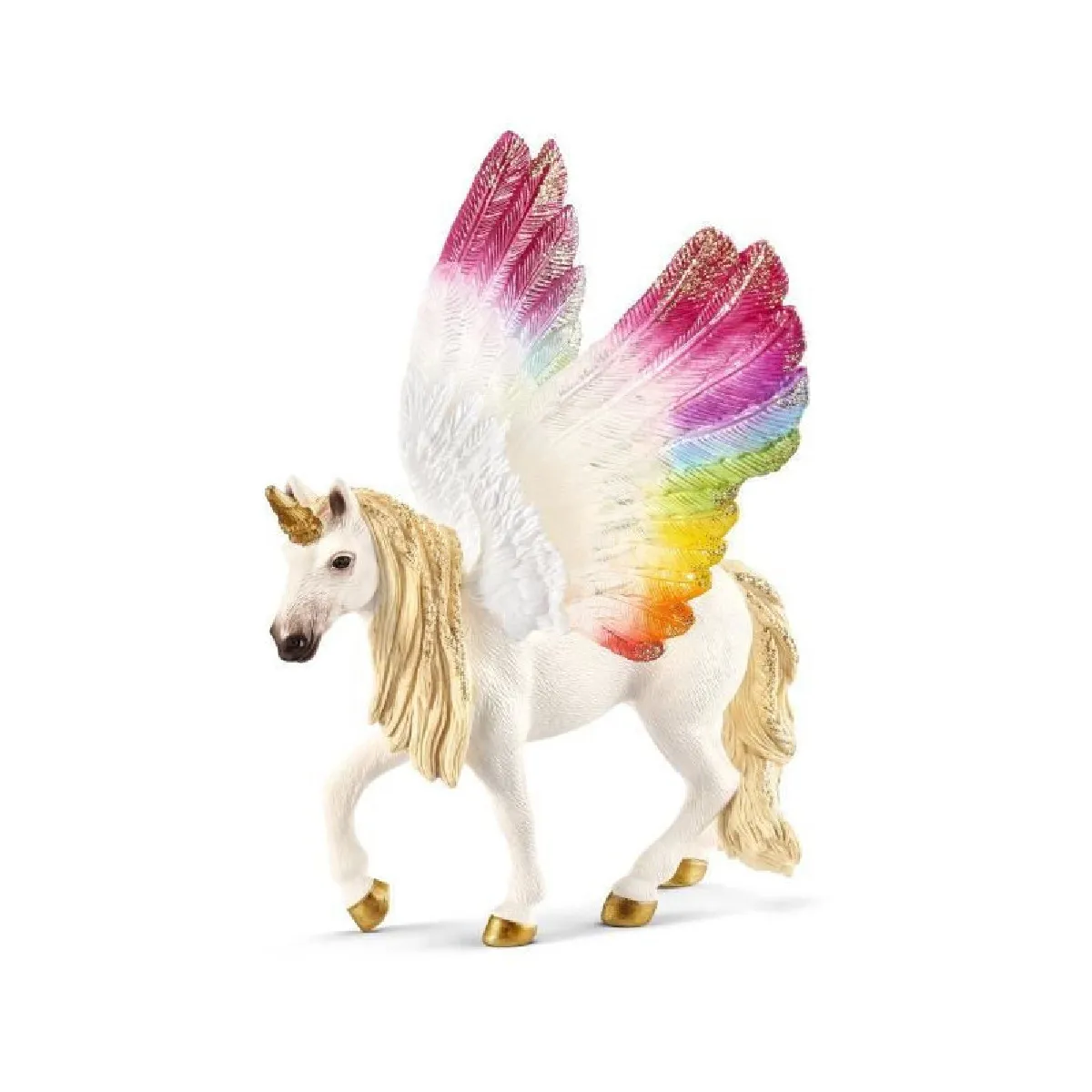 Comparer les prix de Schleich Figurine licorne ailée arc-en-ciel