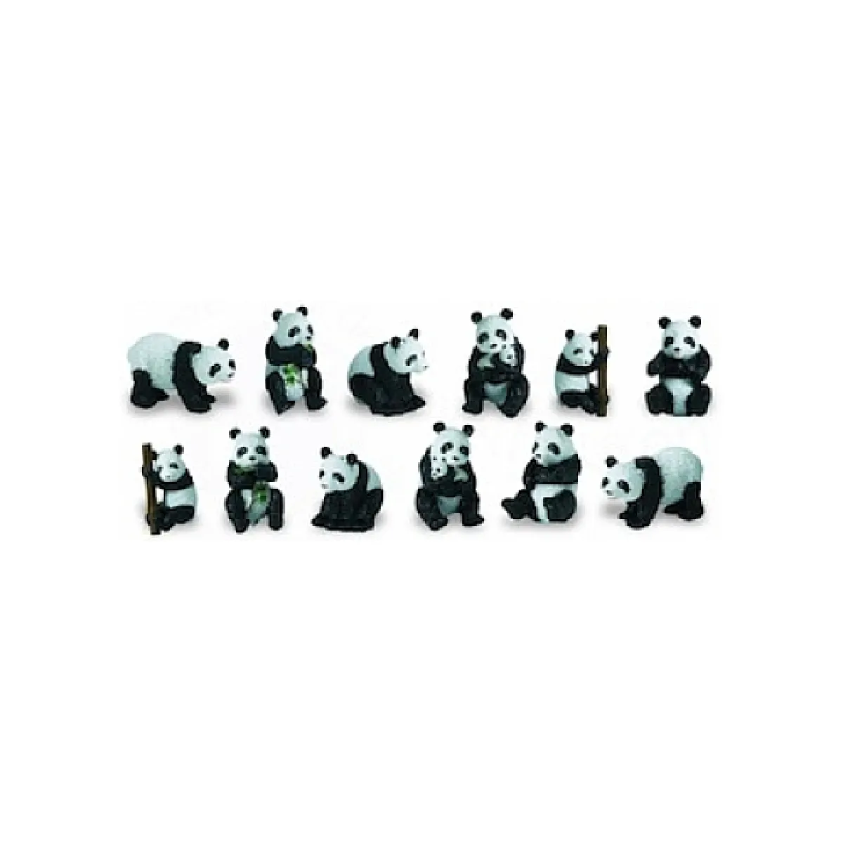 SAFARI  Figurines animaux pandas - Tubo
