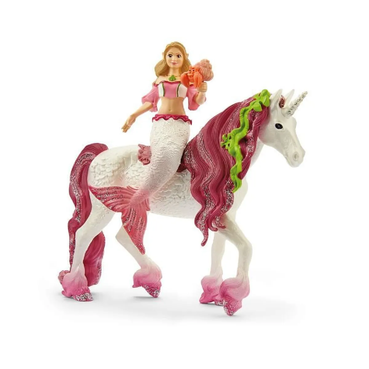 Comparer les prix de Schleich figurine sirène Feya et licorne