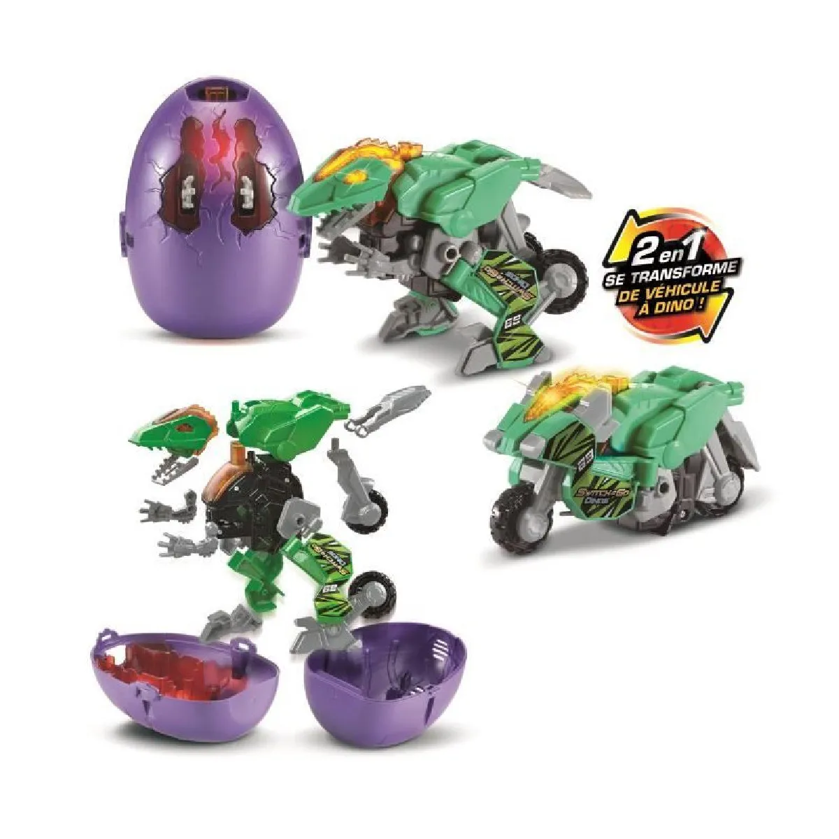 Voiture Switch & Go Dinos Surprise Vtech La Boite En Modèle Aléatoire - vue 2