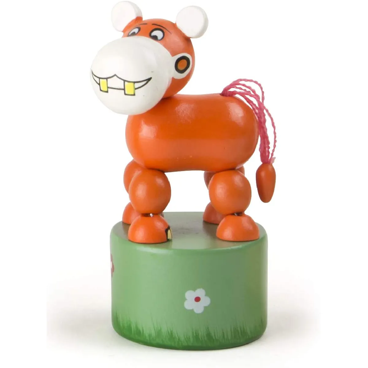 Comparer les prix de Small_foot figurine poussoir hippopotame en bois