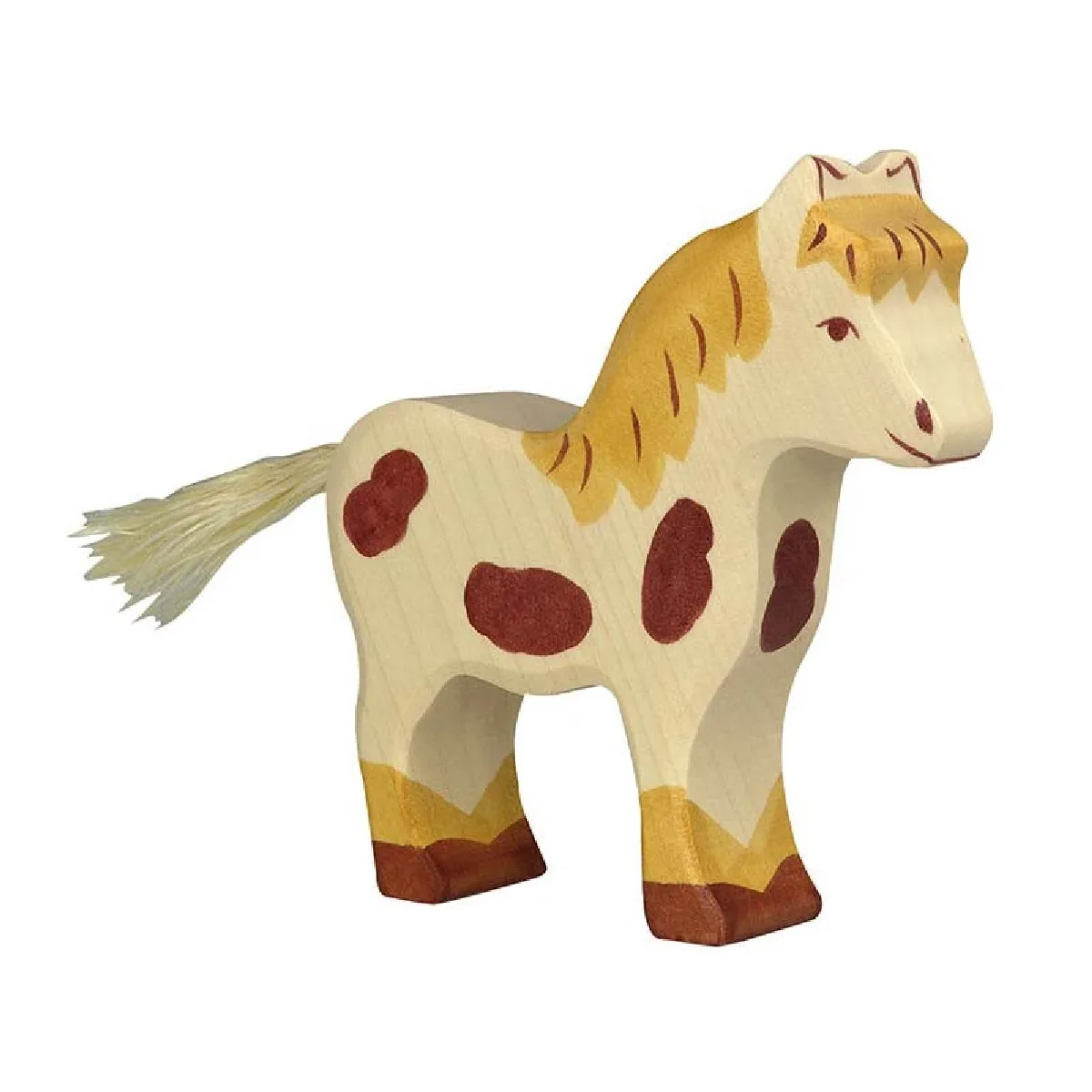 Holztiger Marron Sol En Bois Pony - Image 3