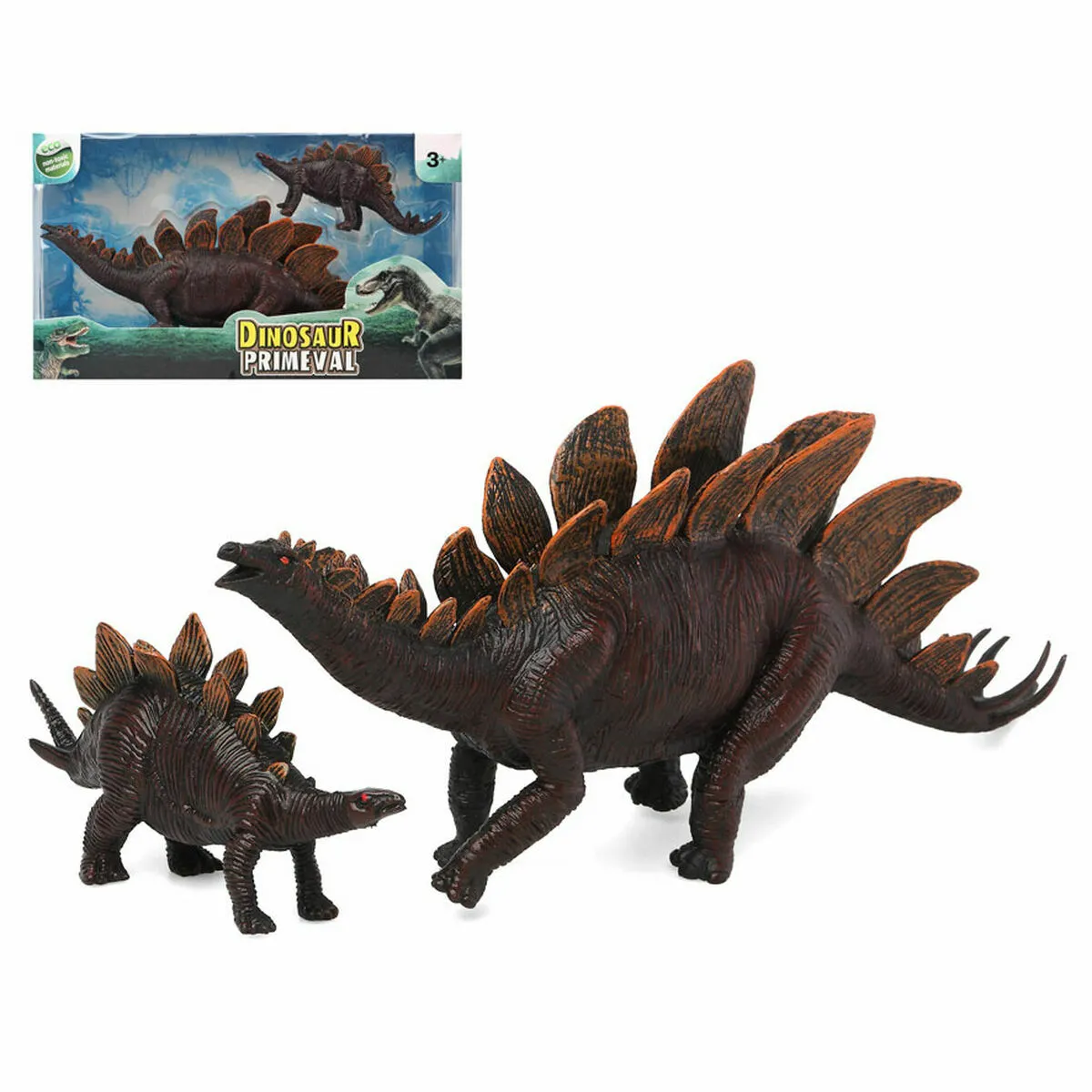 Comparer les prix de Big buy Set de figurines dinosaures - Lot de 2