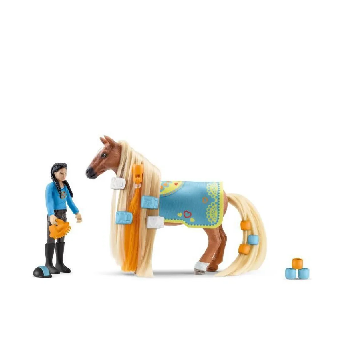 Meilleurs prix pour Schleich figurine cavalière et cheval Kim & Caramelo