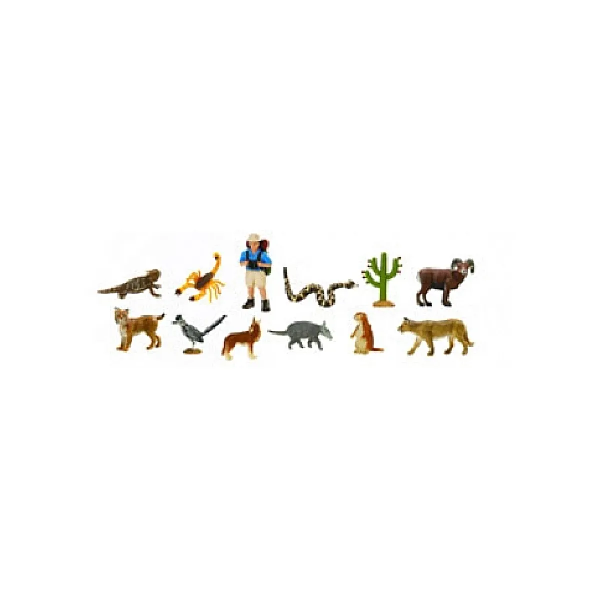 SAFARI  Figurines animaux - Tubo d&eacute;sert