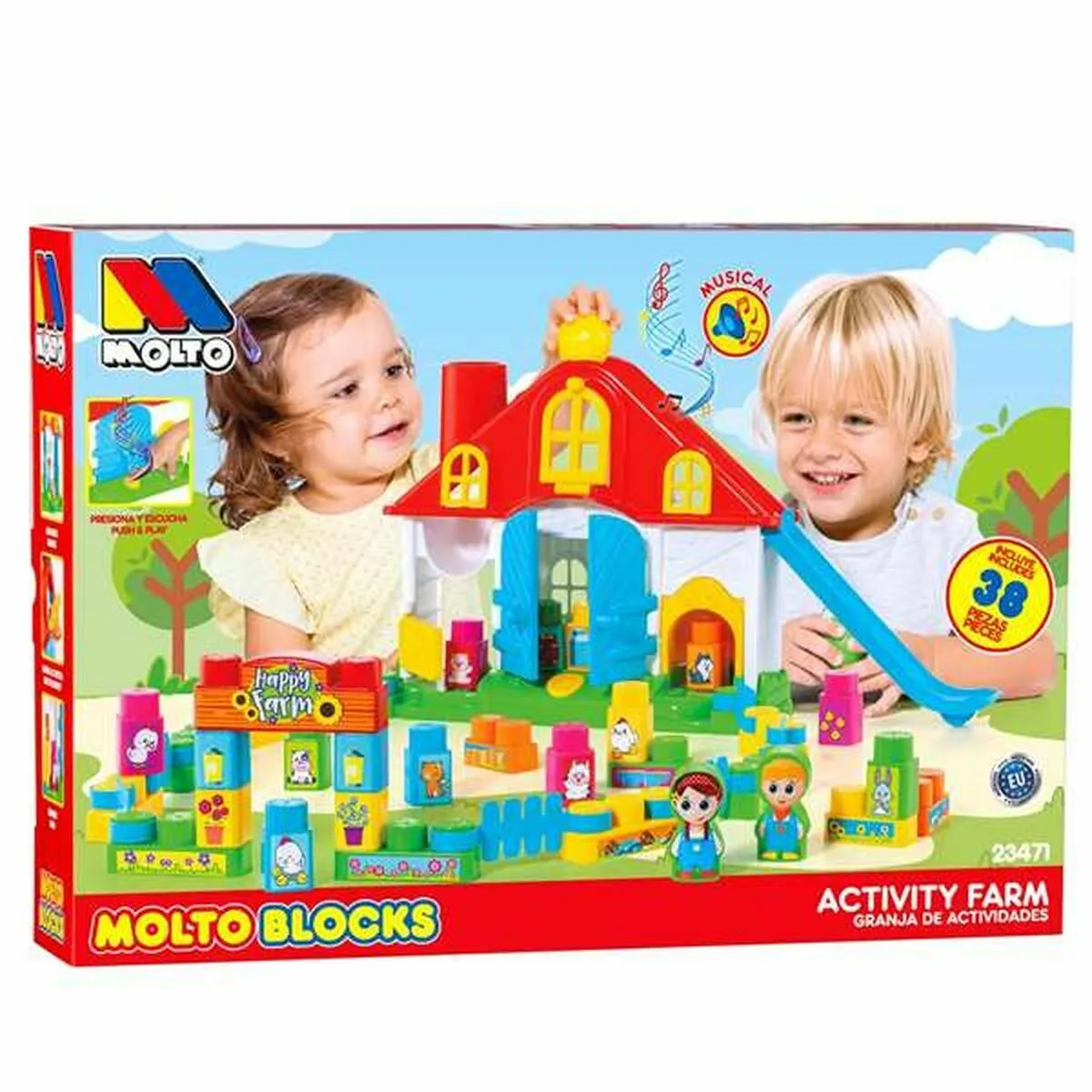 Comparer les prix de Molto Playset figurines ferme – 38 pièces