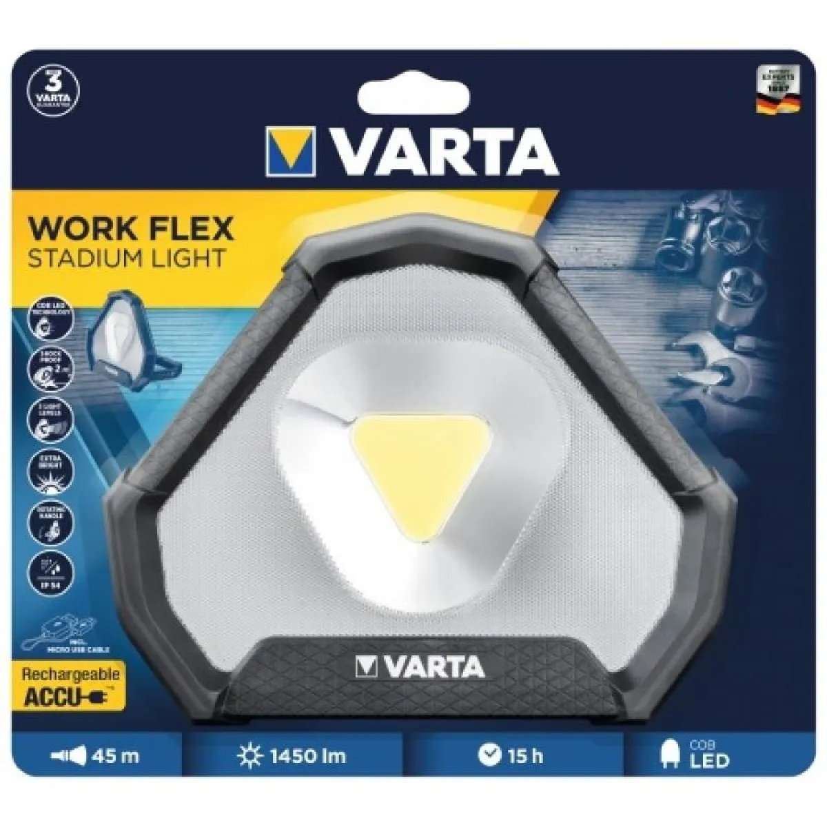 Varta Work Flex Projecteur LED 1540 lm