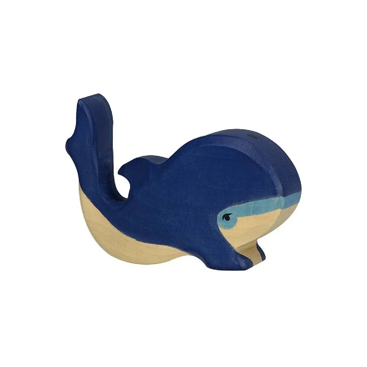 Holztiger figurine baleine en bois