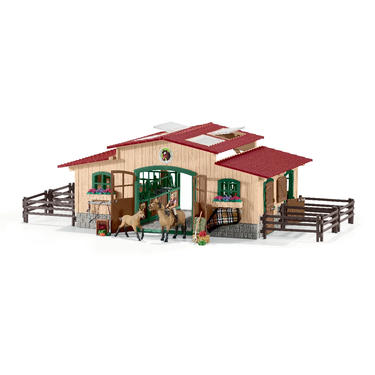 Schleich - Écurie avec accessoires - Figurines - Jouet - Image 3