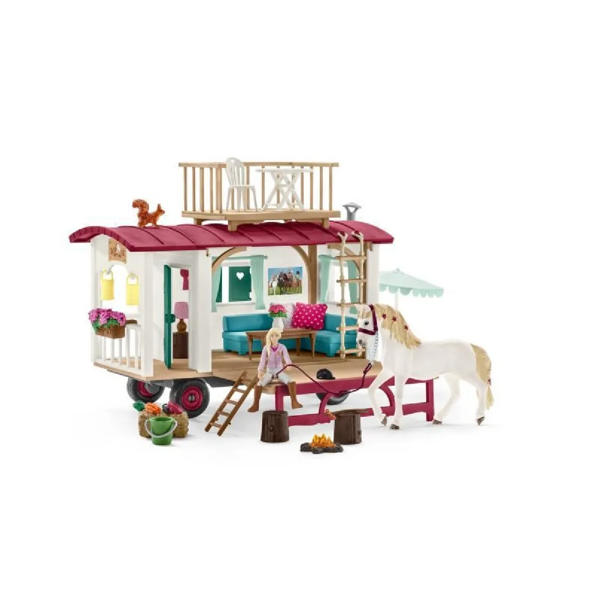 Schleich caravane Horse Club figurines