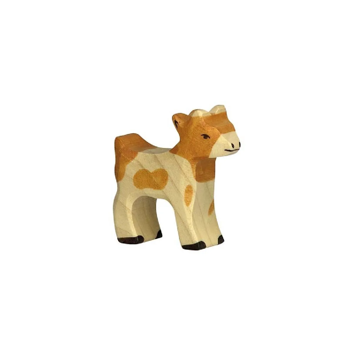 Holztiger figurine chevreau en bois