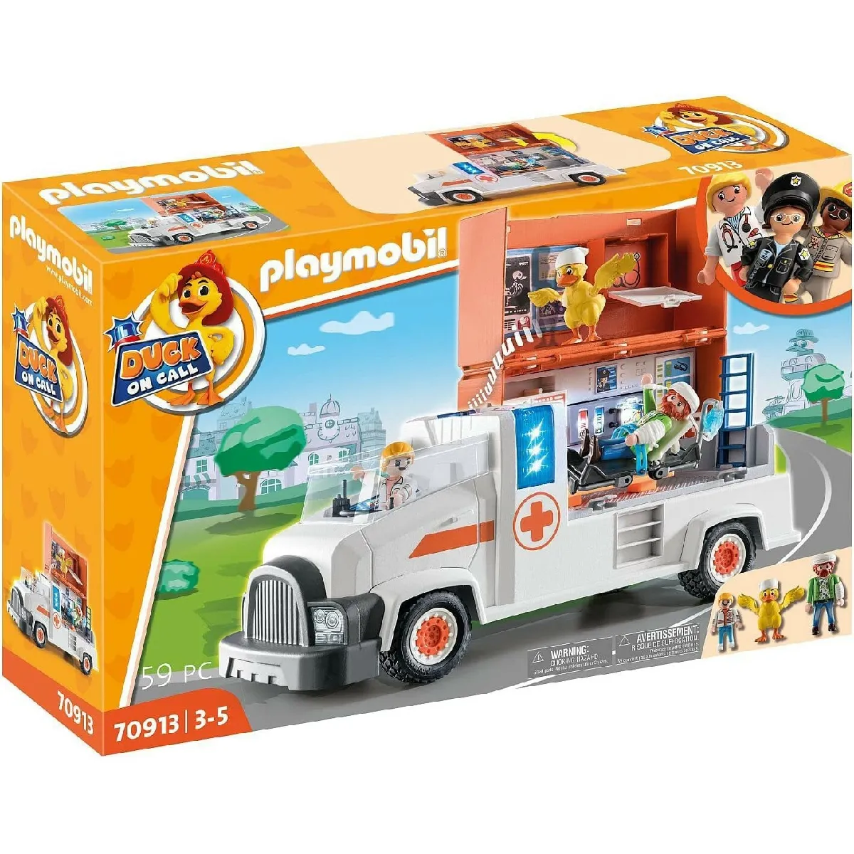 PLAYMOBIL 70913 Duck on Call Ambulance