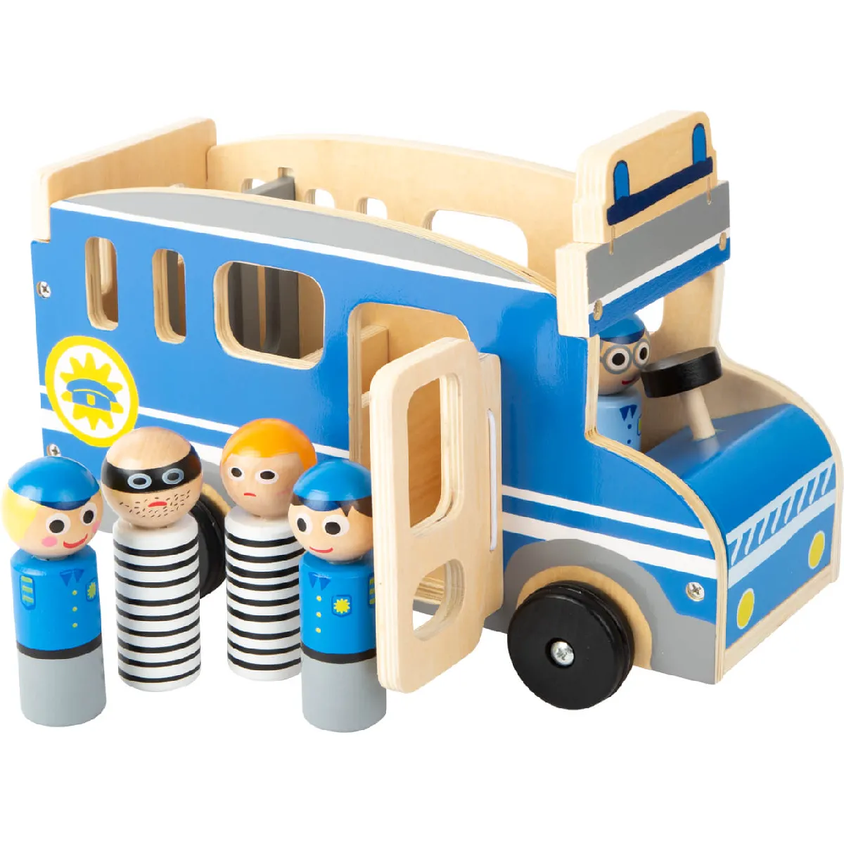 Comparer les prix de Small foot Minibus de police en bois