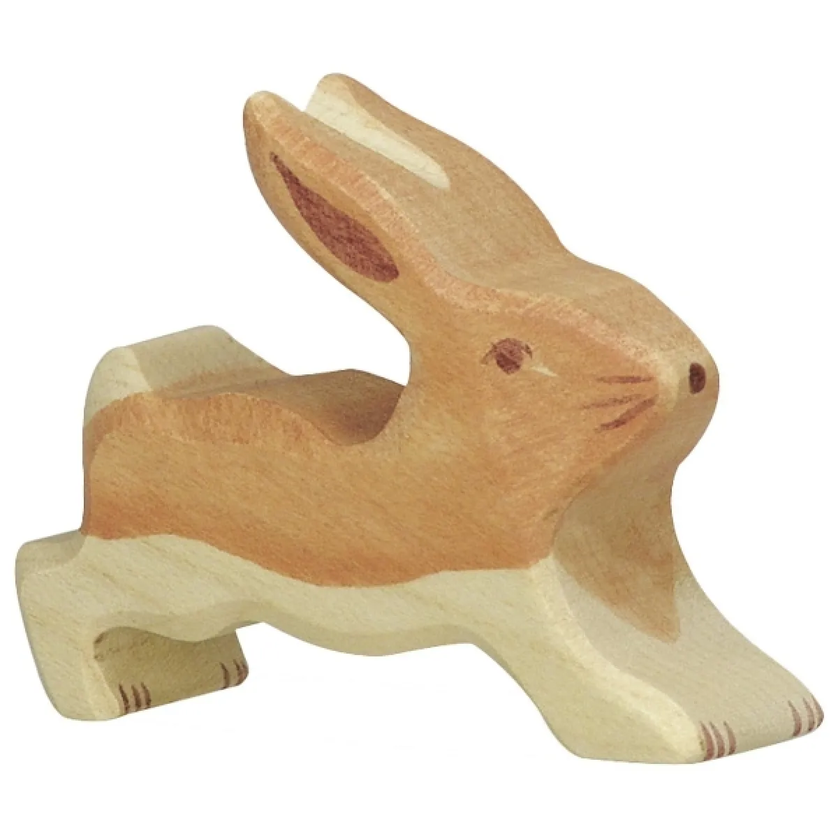 Holztiger figurine lapin en bois