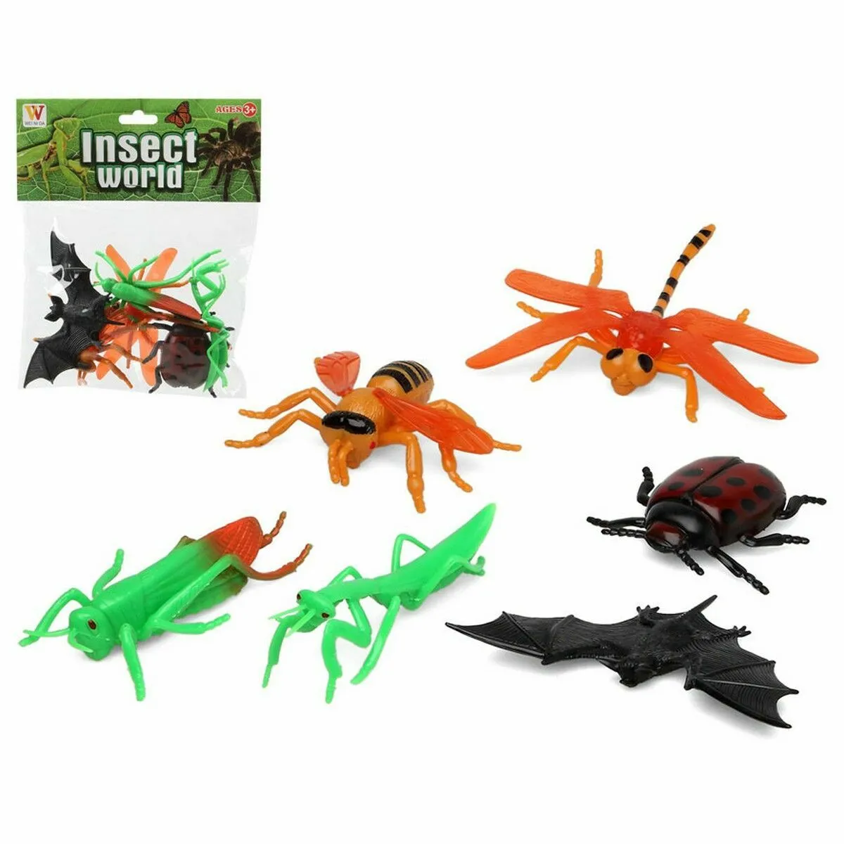 Big buy Figurines animaux insectes - 6 pièces