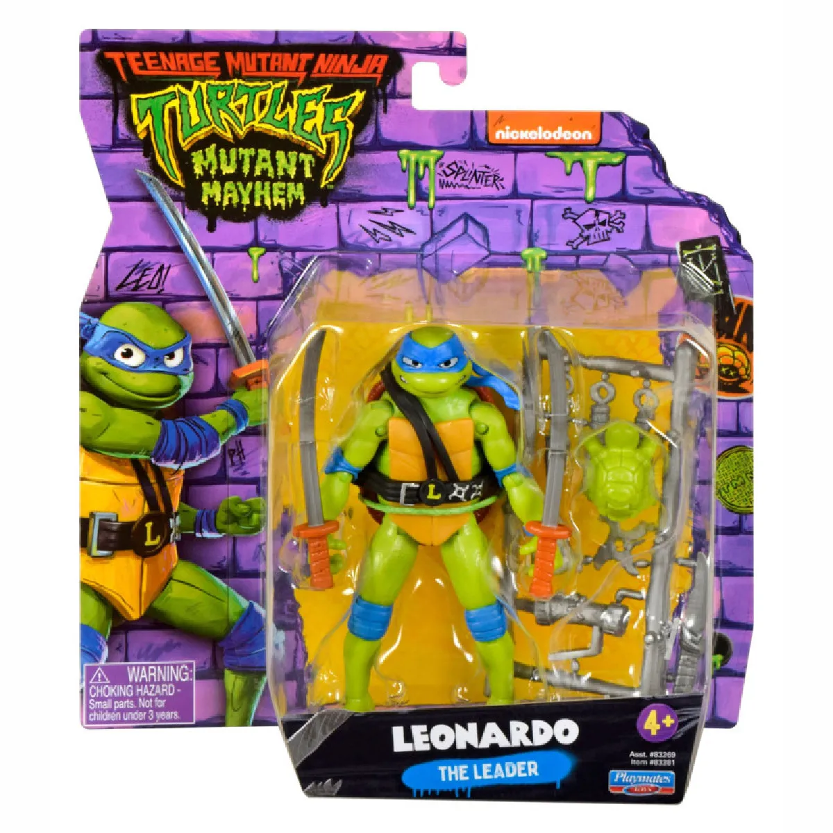 Boti Figurine articulée Tortue Ninja Leonardo