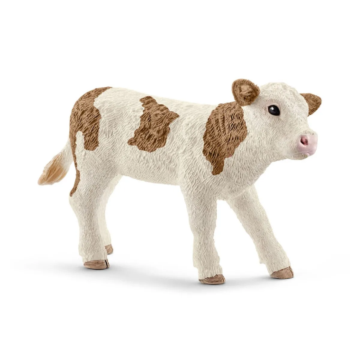 Schleich Multi-Couleurs Figurine 13802 - Animal De La Ferme - Veau Simmental - Neuf - Image 3