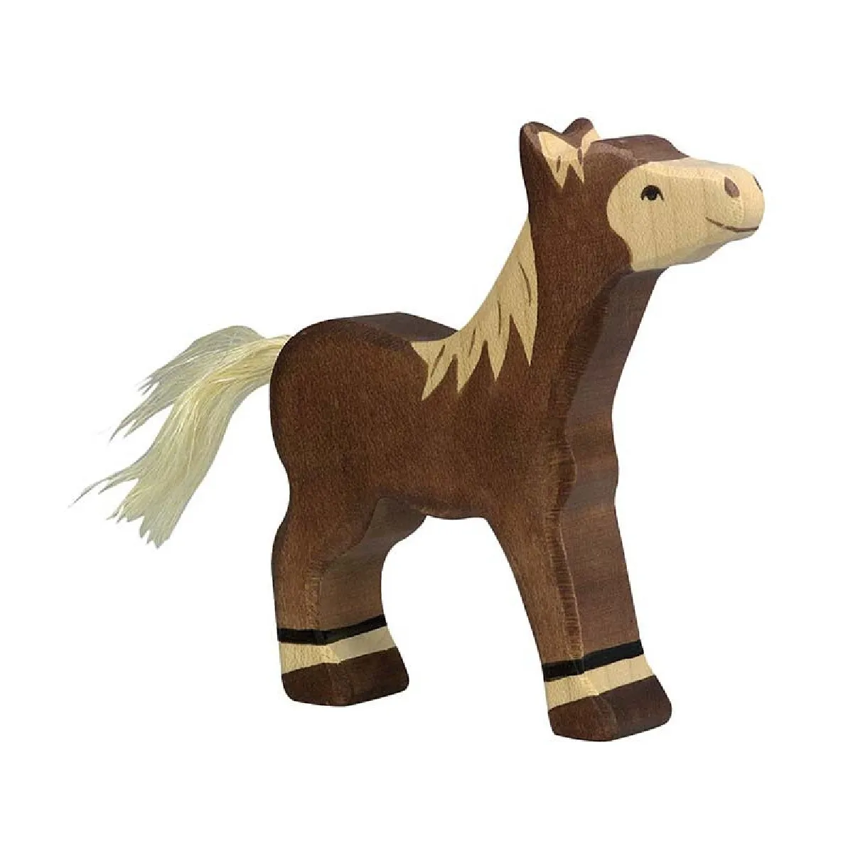 Comparer les prix de Holztiger Figurine poulain en bois