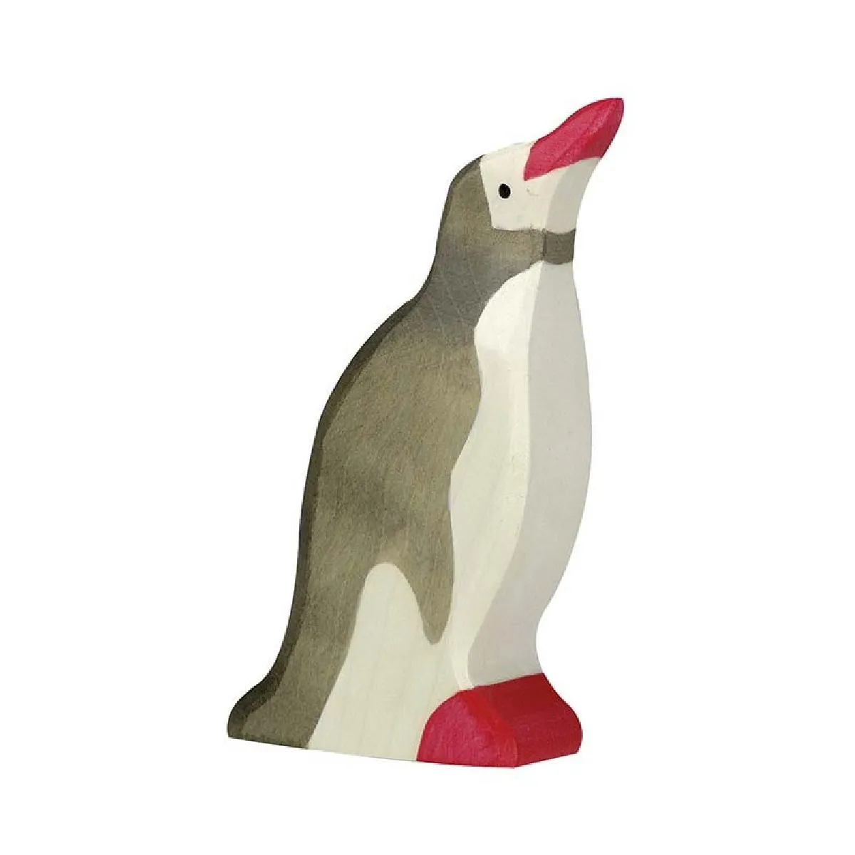 Holztiger figurine pingouin en bois