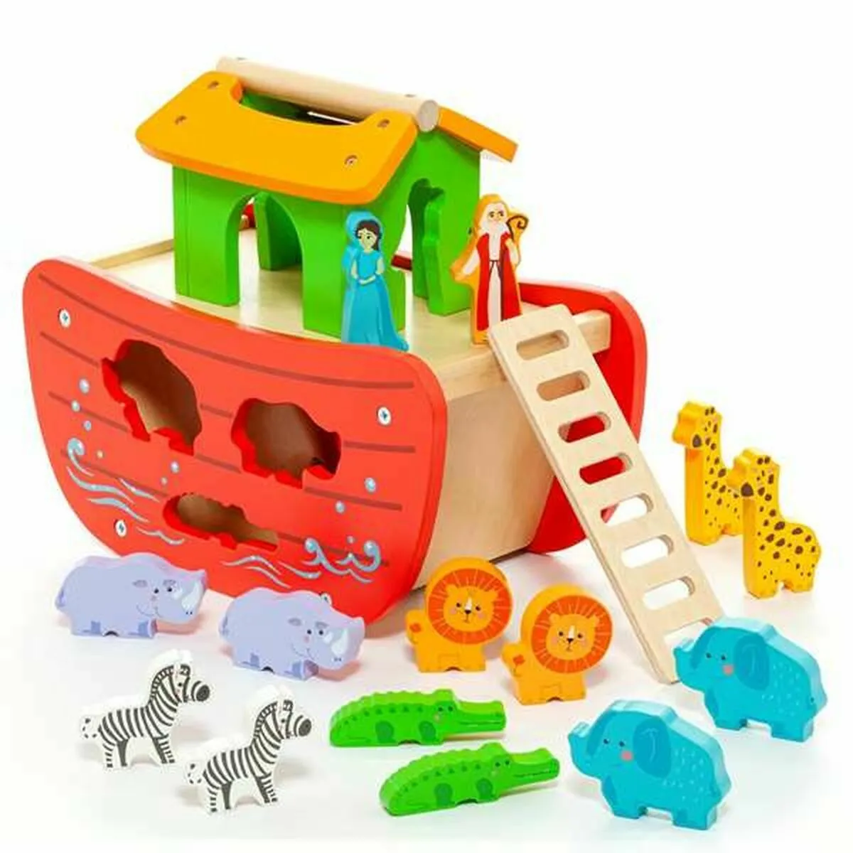 Meilleurs prix pour Molto playset Arche de Noé en bois