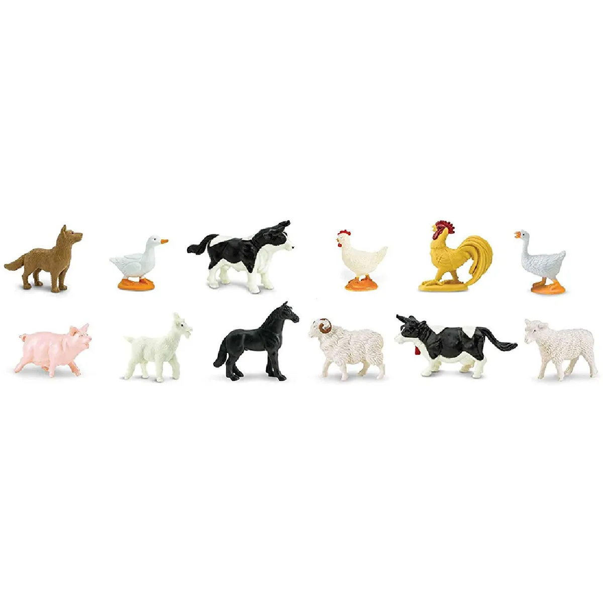 Safari Tube de figurines animaux de ferme