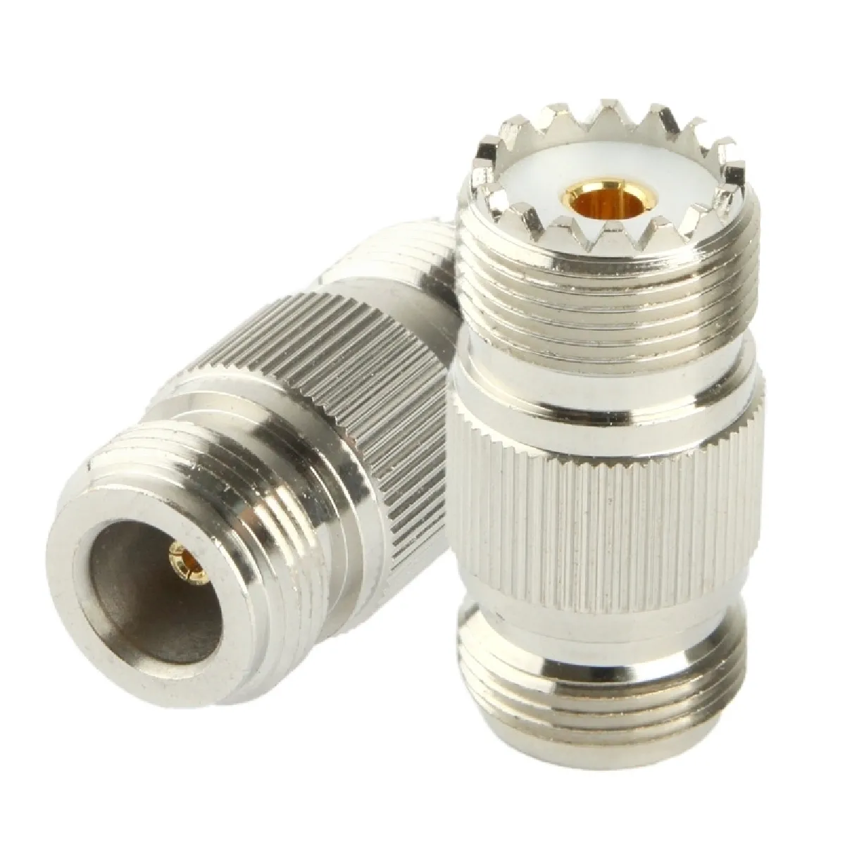 Wewoo Adaptateur coaxial RF N femelle vers UHF - Argent