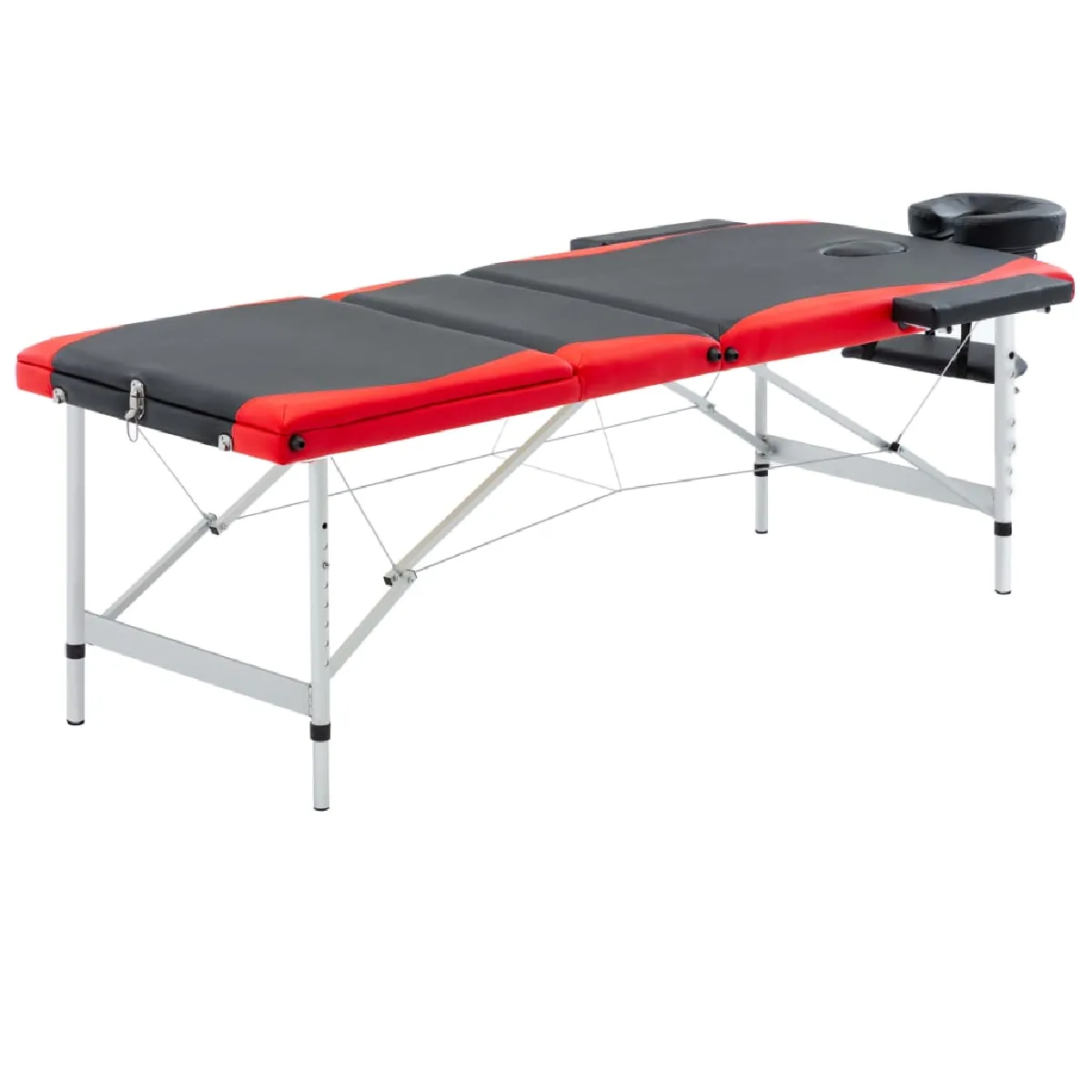 VidaXL Table massage pliable 2 zones - vue 1
