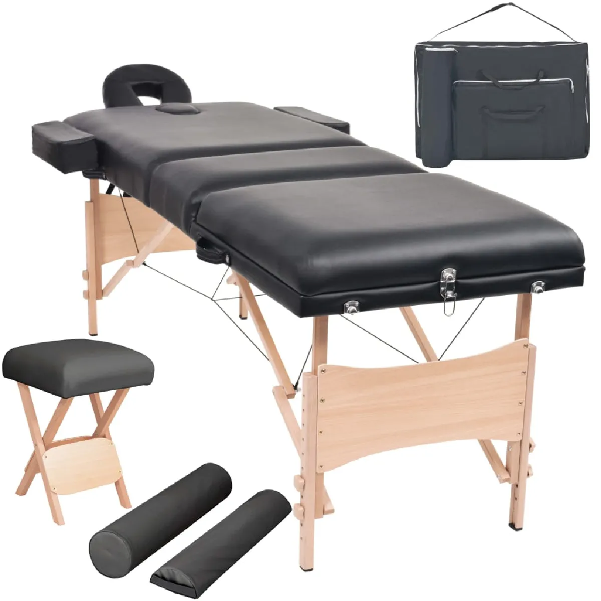 vidaXL Table massage pliable tabouret