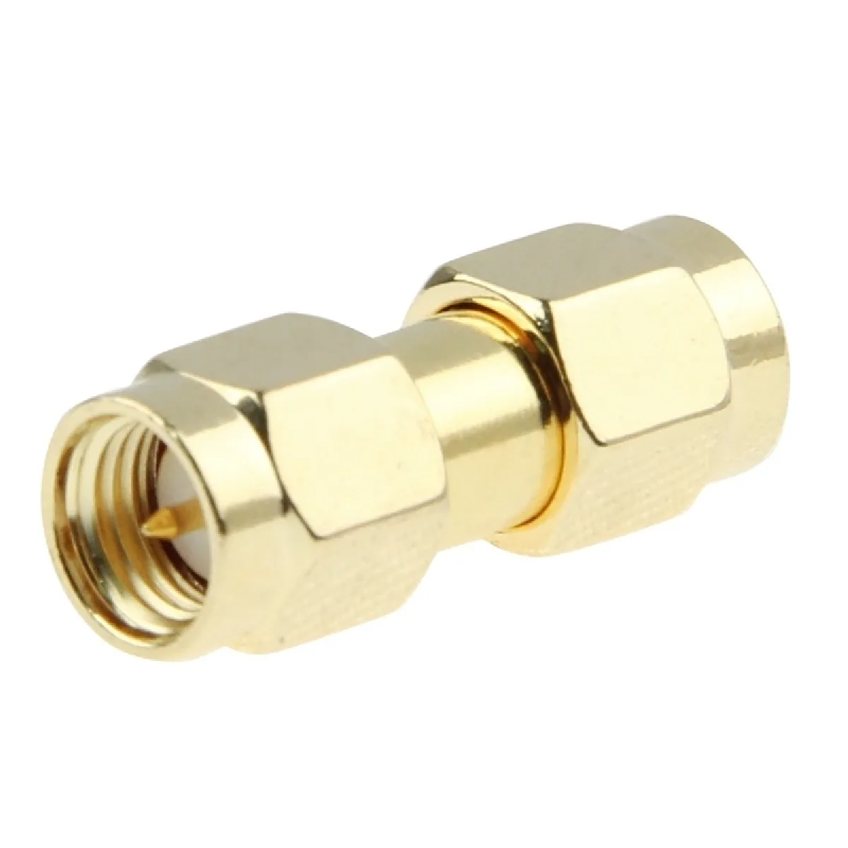 Wewoo Adaptateur SMA mâle vers SMA - Or