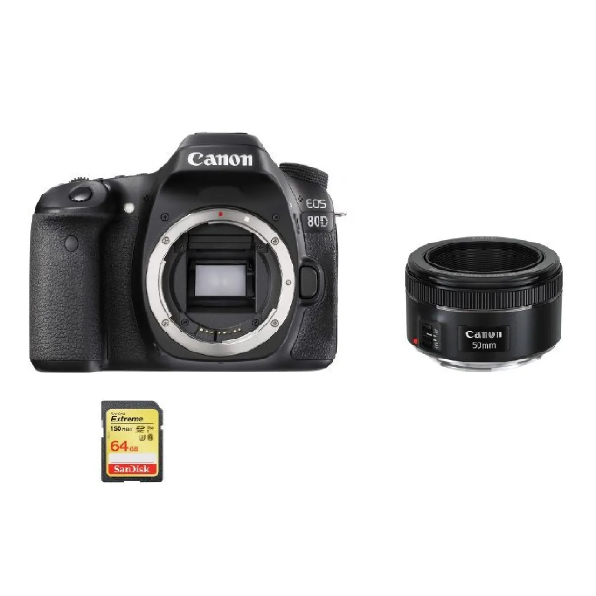 CANON EOS + EF 50mm F1.8 STM + SD card + camera Bag - vue 2