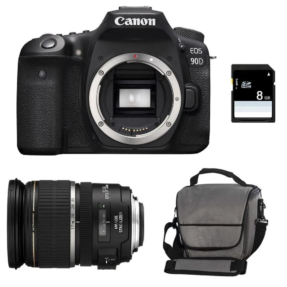 Canon EOS Kit 17 55 IS USM + Sac - vue 2