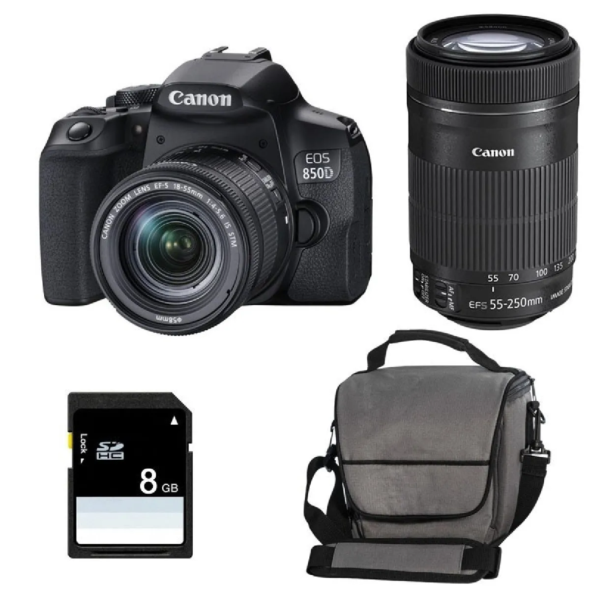 PACK CANON EOS + 18 55 IS STM + 55 250 IS STM - vue 5