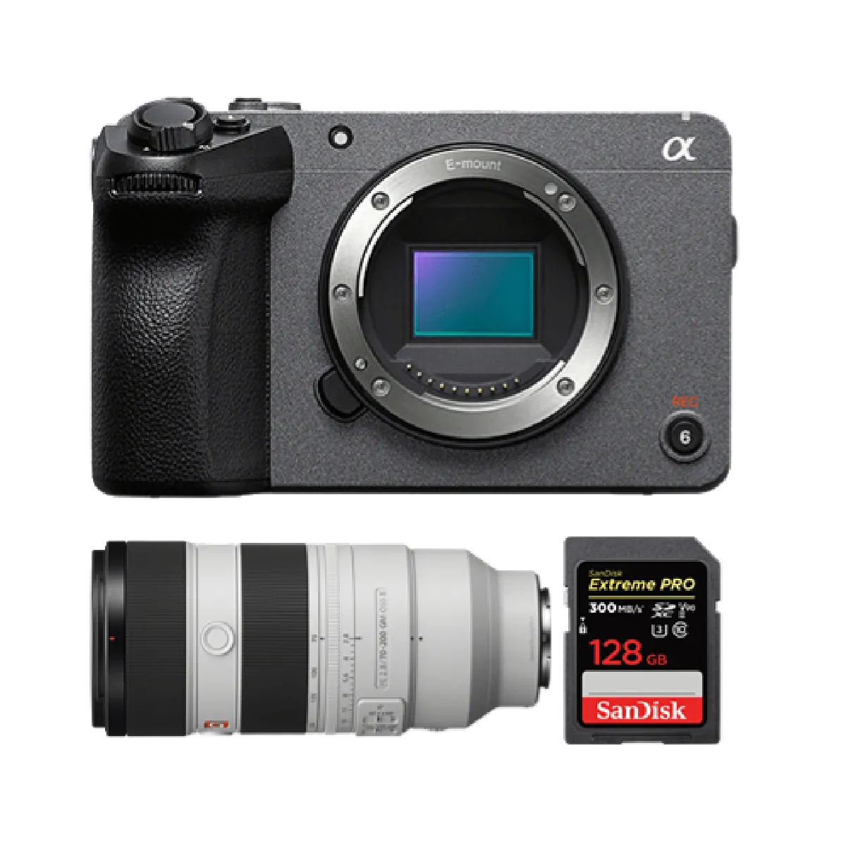 Sony FX30 + 70 200mm + SanDisk