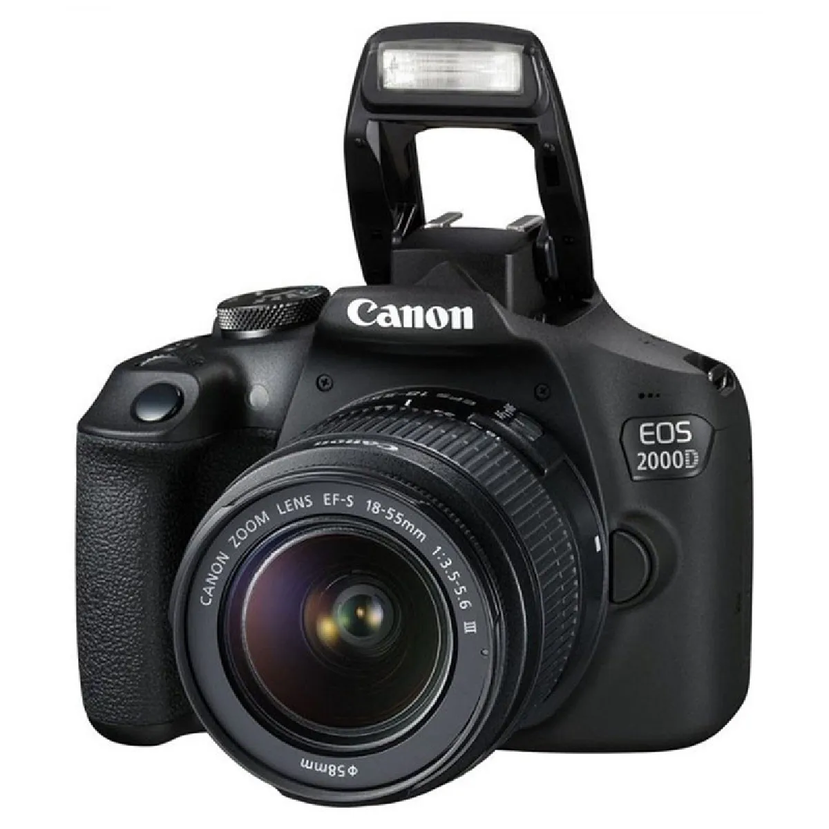 Appareil Photo Reflex Canon EOS 2000D + EF-S 18-55mm f/3.5-5.6 DC III – 24,1 MP, Wi-Fi