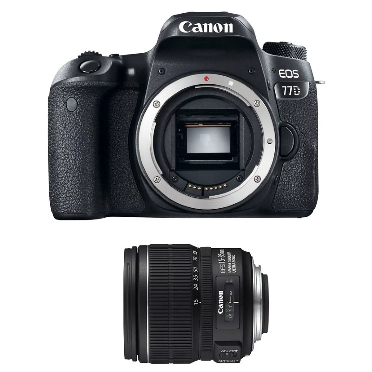 Appareil Photo Canon EOS 77D + EF-S 15-85mm – Reflex Numérique 24.2 MP