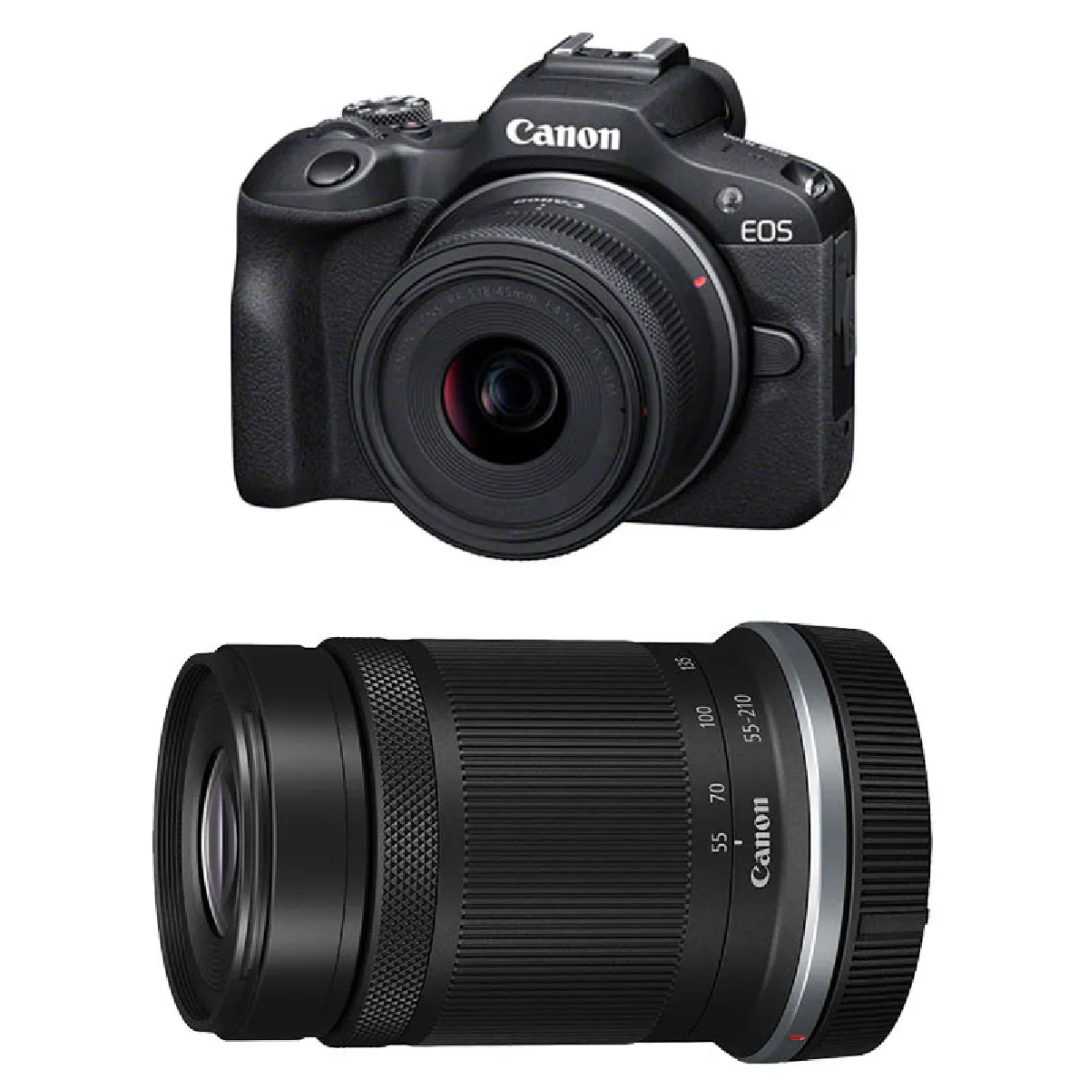 Canon Eos R100 + Rf-S 18-45Mm & 55-210Mm