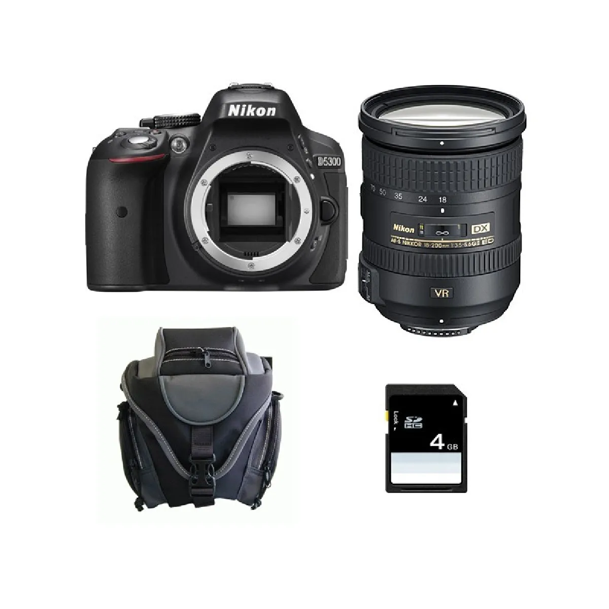 Nikon D5300 Pack avec objectif 18-200 VR