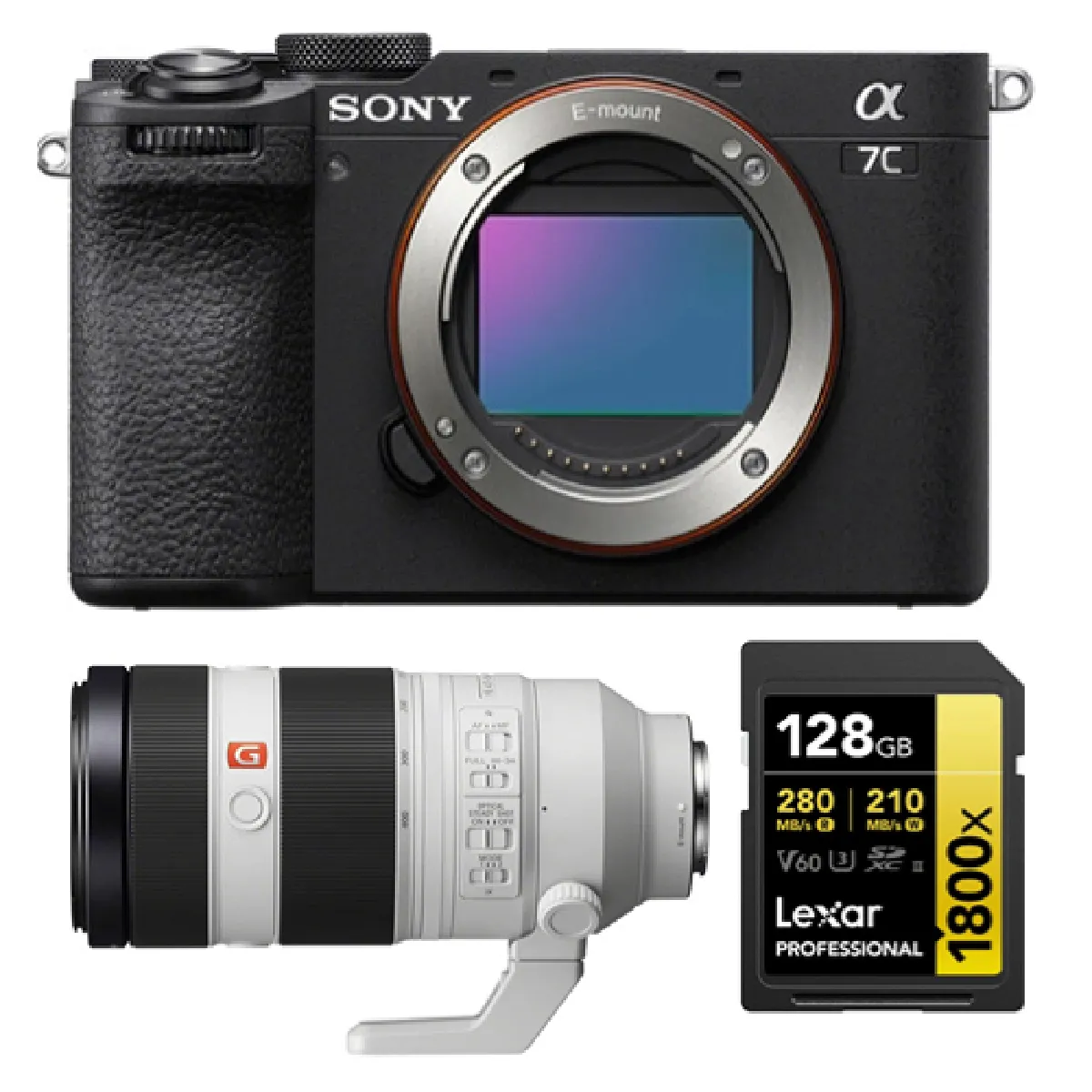 Sony Alpha A7C II + Objectif 100 400mm - vue 3