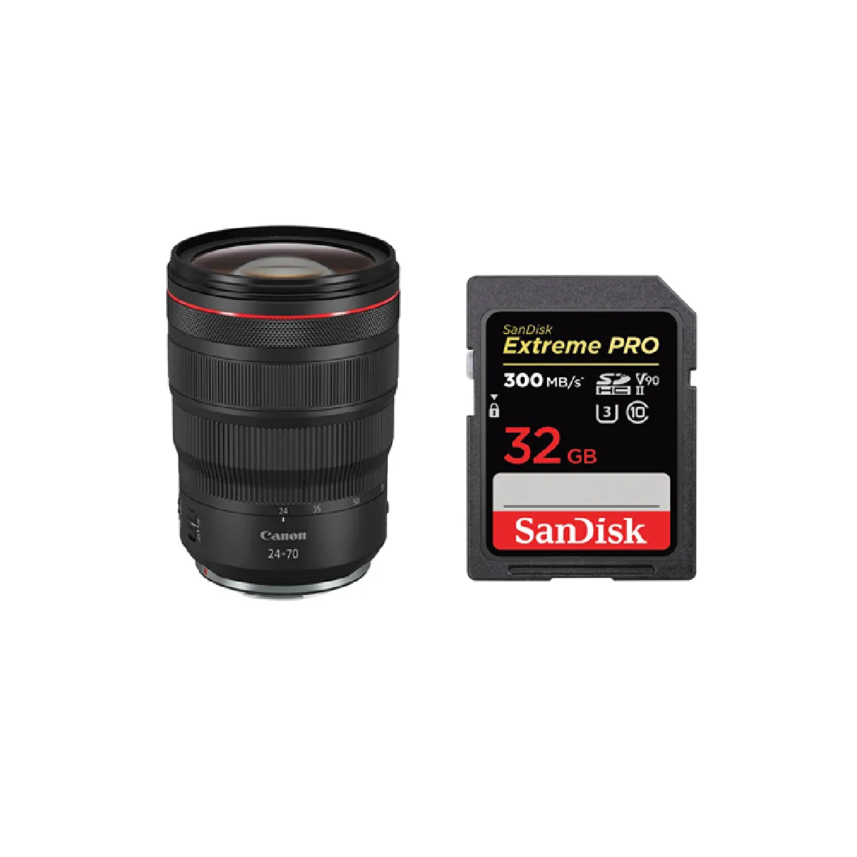 Canon RF 24 70mm f2. + Carte SDHC