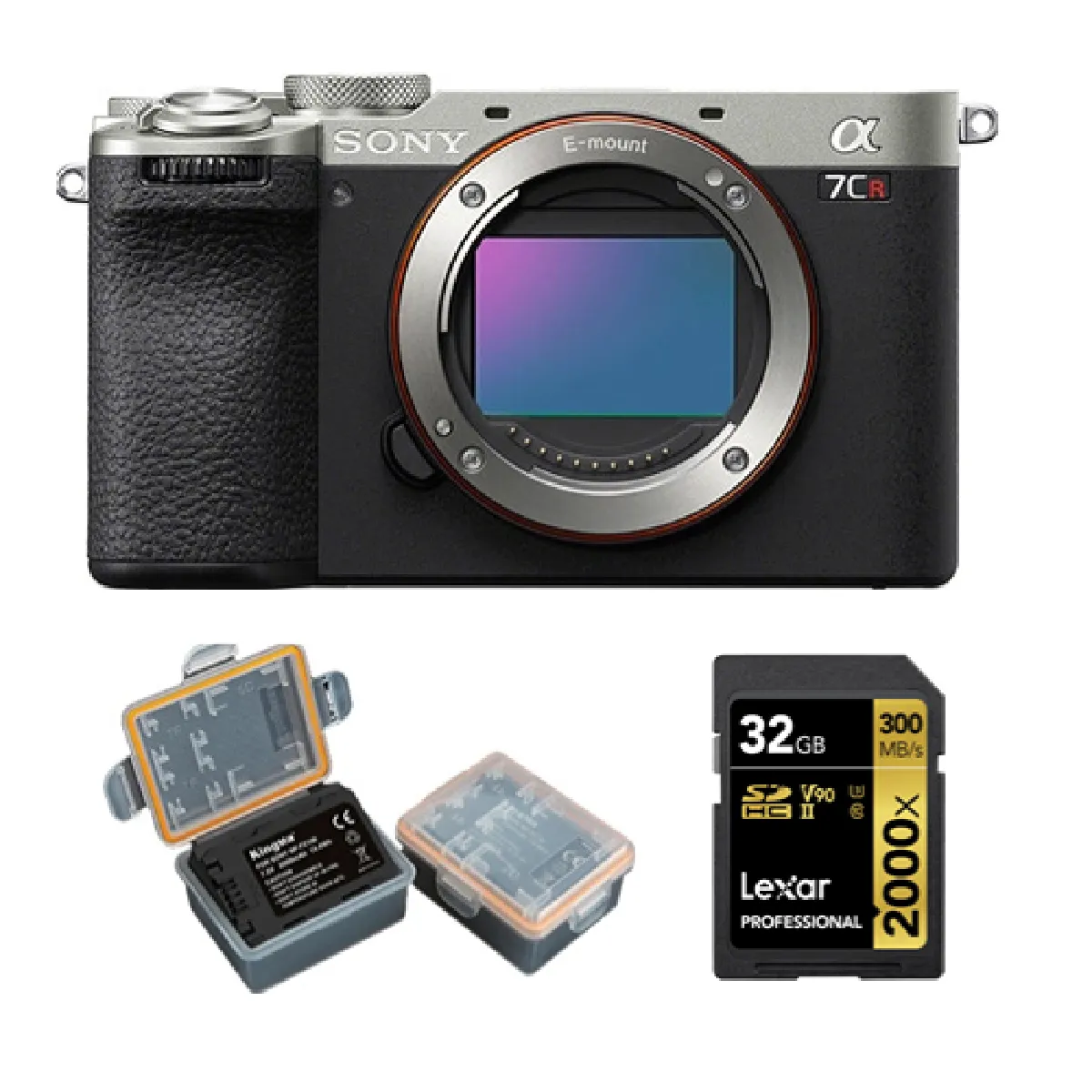 Sony Alpha a7CR + Lexar 32GB + Battery Kingma