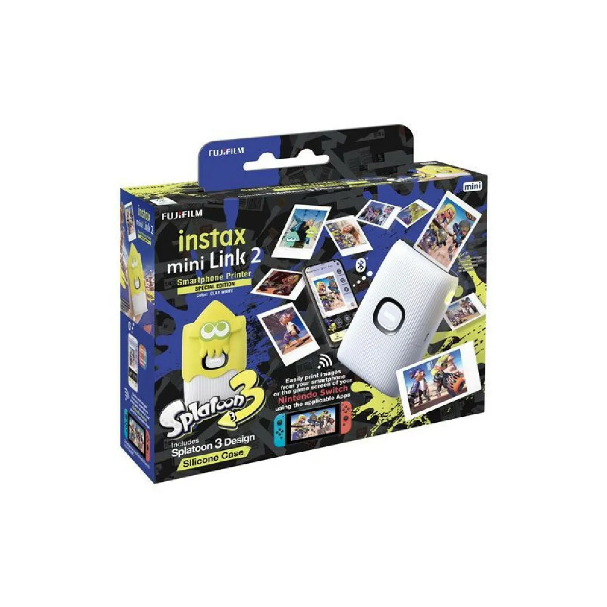FUJIFILM  Instax Mini Link 2 Splatoon - Blanc